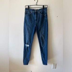 EXPRESS super high waisted skinny jean